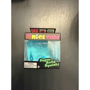 Nee Doh Nice Cube - Super Solid Squish! (Blue) - Brand New/Factory Sealed! Vital